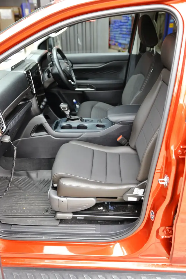 Turny seat folded into Ranger
