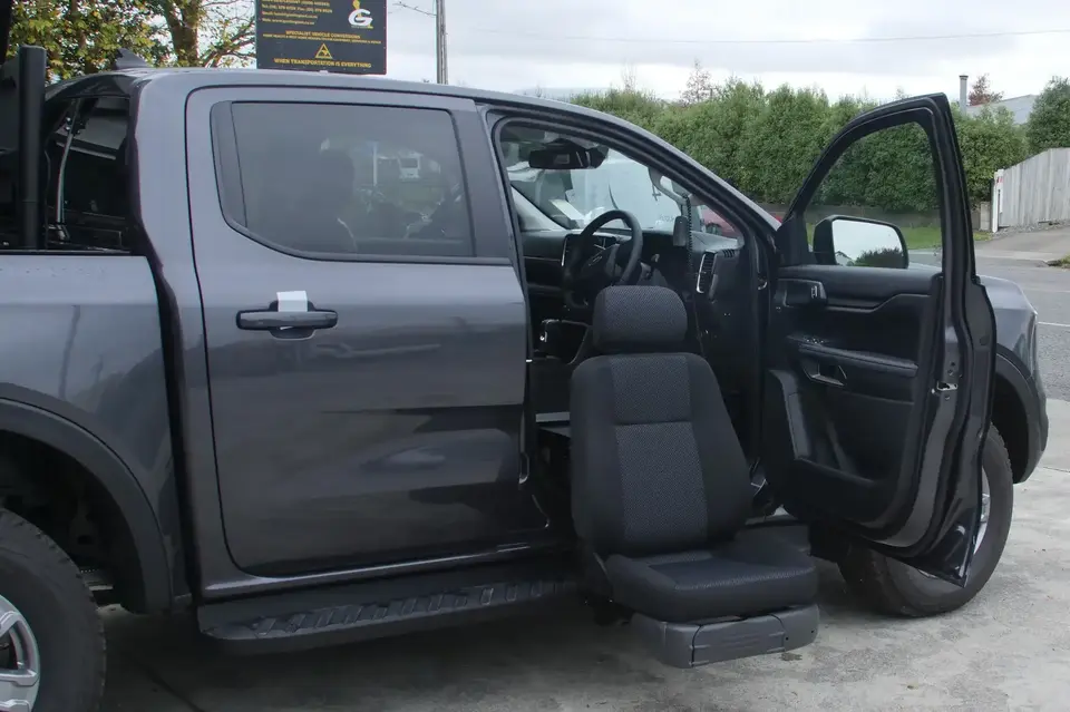 Turny seat folded out from Ranger