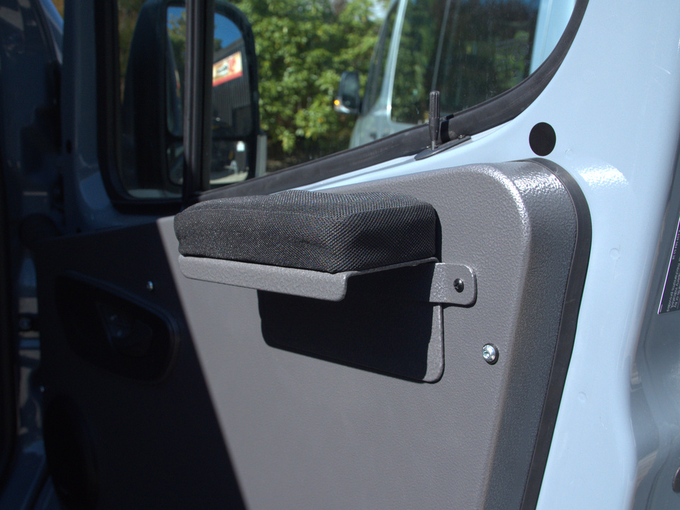 Arm rest on door